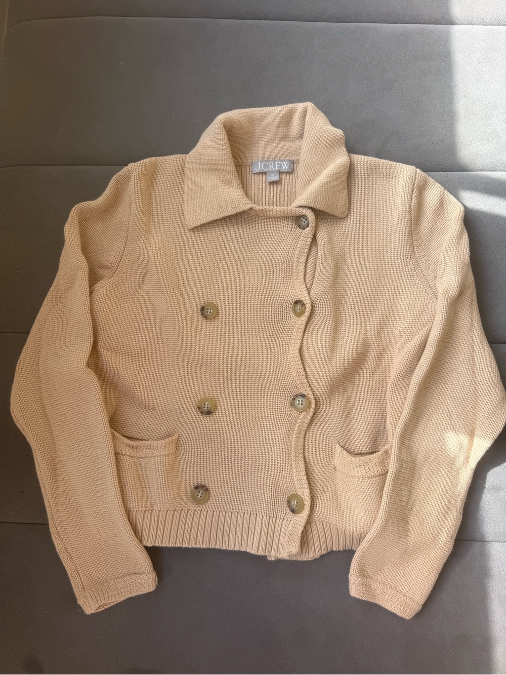 J. Crew Knit Sweater in Camel Tan